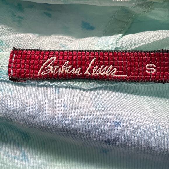 Barbara Lesser Open Front Cardigan Sweater S Watercolor Art to Wear - Picture 4 of 5